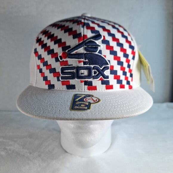 Chicago White Sox Cooperstown Collection America Needle 59fifty Hat MLB 7 7/8 - Picture 1 of 9